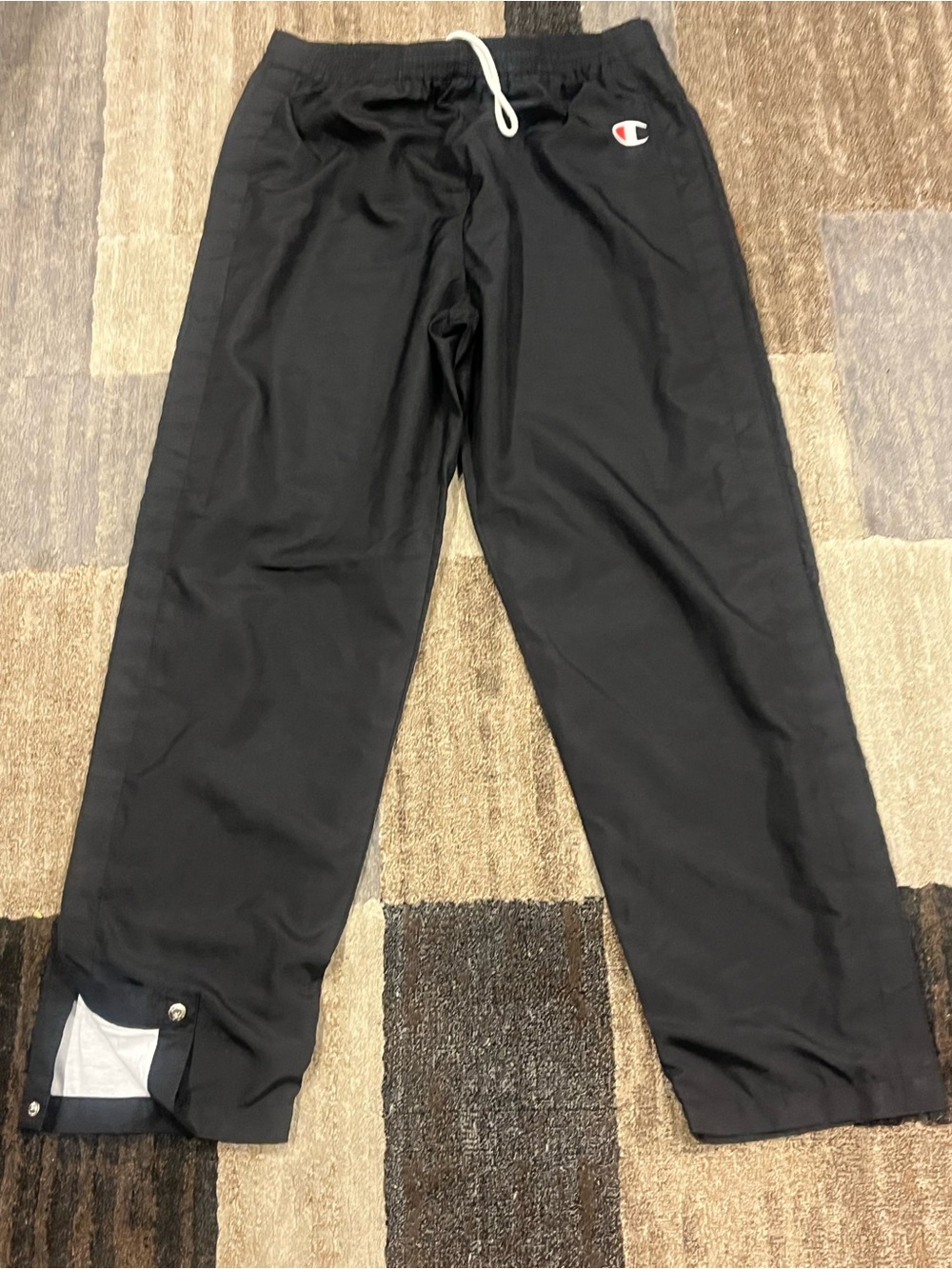 Vintage Champion Tear-Away Track Pants - Size Large